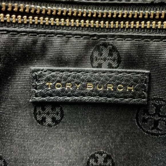 NWOT  Tory Burch Bryant Quilted Slouchy Tote Black ORIGINAL - Picture 4 of 9